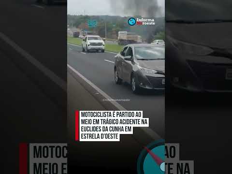 Motociclista é partido ao meio em trágico acidente na Euclides da Cunha em Estrela d’Oeste