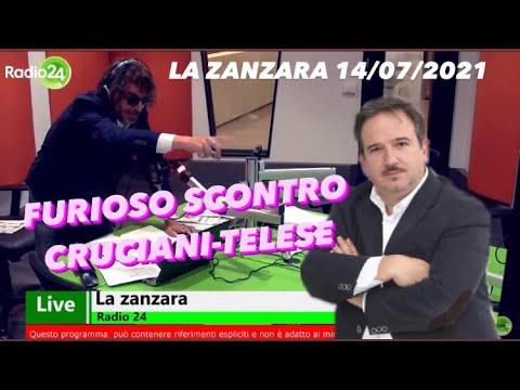 Furioso scontro tra Cruciani e Telese con Parenzo che gode in sottofondo | LA ZANZARA 14/07/2021