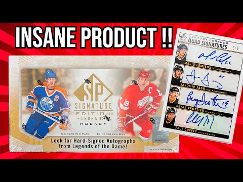 BIG HIT !! 2020-21 Upper Deck SP Signature Edition Legends Hockey Box Opening !