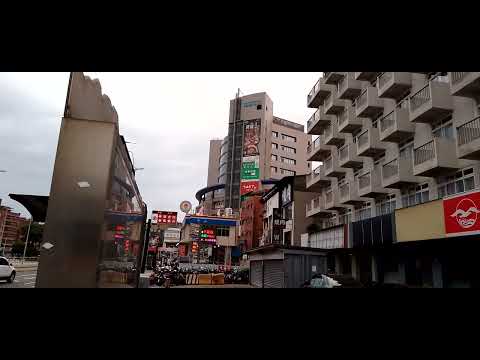 Rua antiga do distrito de Tamsui, Nova cidade de Taipei, Taiwan