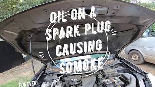 Nissan Rogue misfire P0301 problem solved Oil on the spark plug, leaking valve cover by ZIMALETA
