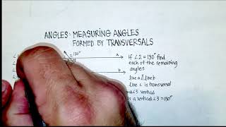 Angles: Measuring Angles Formed by a Transversal