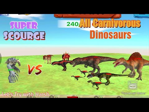 Carnivorous Dinosaurs defeat Scourge | One Scourge vs All Carnivorous Dinosaurs | arbs mobile | arbs