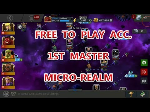 FREE TO PLAY ACCOUNT micro-realm master #1st run (any luck??) marvel contest of champion