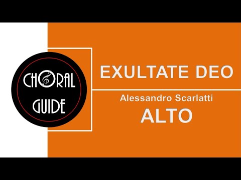Exultate Deo - ALTO | A Scarlatti