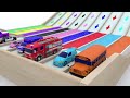 Colors with Street Vehicles | Colors with Paints Trucks | Colors for Children | Monster Truck Colors