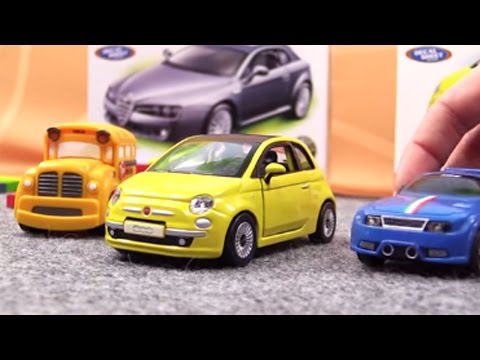 Çizgi Film - Yarış arabası Spedy ve Bus Fiat 500 araba yapıyor