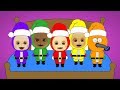 Five Teletubbies Santas Jumping On The Bed Fun Kids Song