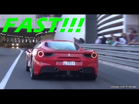 Ferrari 488 GTB multiple hardcore Accelerations - Loud Sound!