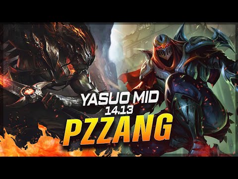 Pz ZZang - Yasuo vs Zed MID Patch 14.13 - Challenger Yasuo Gameplay