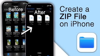 How to Create a ZIP file on ANY iPhone! [2023]
