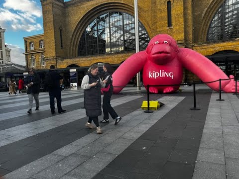 GIANT INFLATABLE PR STUNT @ KINGS CROSS LONDON