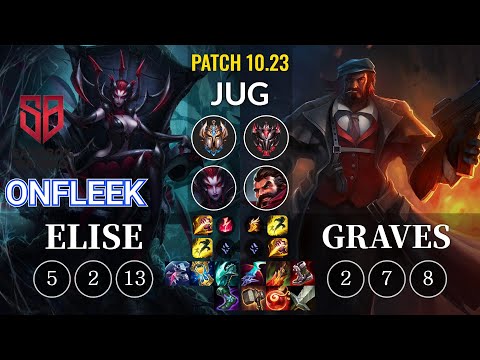 SB OnFleek Elise vs Graves Jungle - KR Patch 10.23