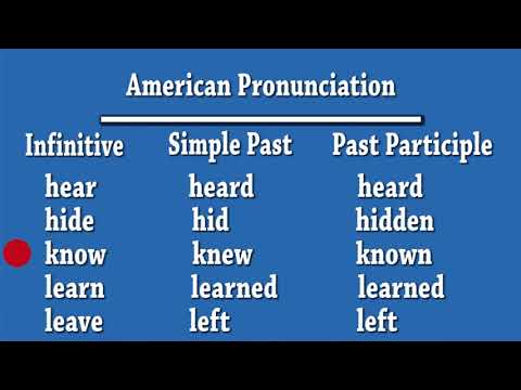 Irregular Verbs | American Pronunciation