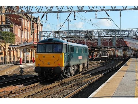 Caledonian Liveried 86101 passing Crewe on 0Z87 Mossend to Willesden TMD 2/3/2015
