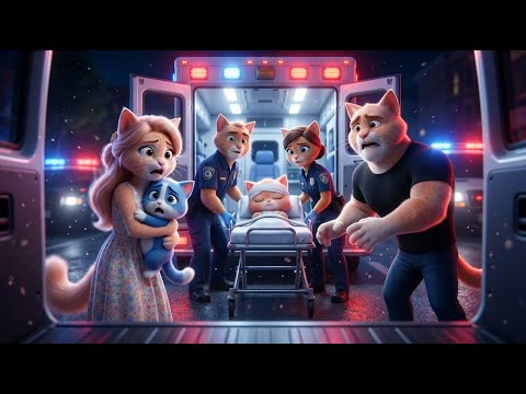 Kiki & Popo – Kiki Gets Hurt! 🚑 Emotional Cat Family Story for Kids