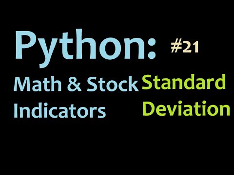 Python Standard Deviation part 2 Programming in Python and Graphing in Matplotlib