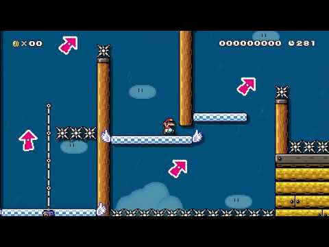 ×Abandoned Airship Platforming³× by PRINCE™ 🍄Super Mario Maker 2 ✹Switch✹ #caj