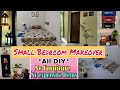 Small Bedroom Makeover On A Budget | No Furniture Bedroom Ideas | Renter Friendly