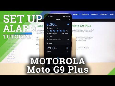 Alarm Clock on MOTOROLA Moto G9 Plus – Alarm Clock Setting Up