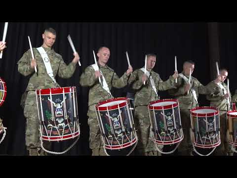 The U.S. Army's Fife and Drum Corps Drumline performs "The Adventures of Joe 90"