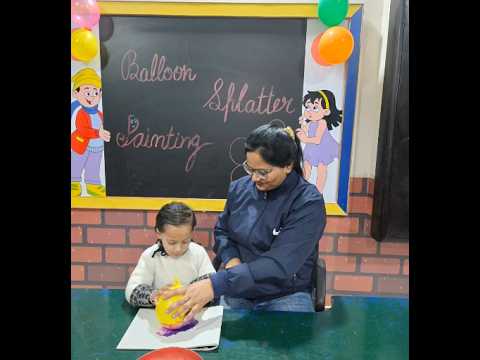 BALLOON SPLATTER PAINTING ACTIVITY
