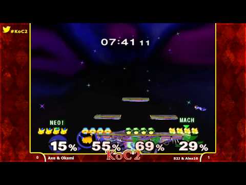 Axe & OkamiBW Vs. S2J & Alex16 - Melee Doubles - SSBM