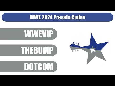 Wwe Presale Code 2024