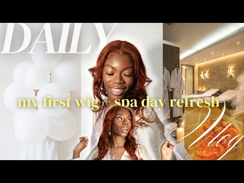 Come With Me: First Wig Install💫 (i went full out) + Relaxing Birthday Spa Day🧖🏾‍♀️