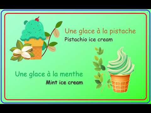 Icecream Flavours in French | Learn French Vocabulary - French Lessons
