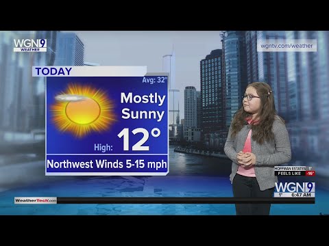 Adorable 4th grader reports Friday's weather forecast