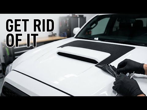 Ultimate Tacoma Hood Scoop Removal Guide!