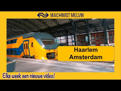 4k HAARLEM naar AMSTERDAM via SLOTERDIJK met een INTERCITY! Waan je even trein MACHINIST.