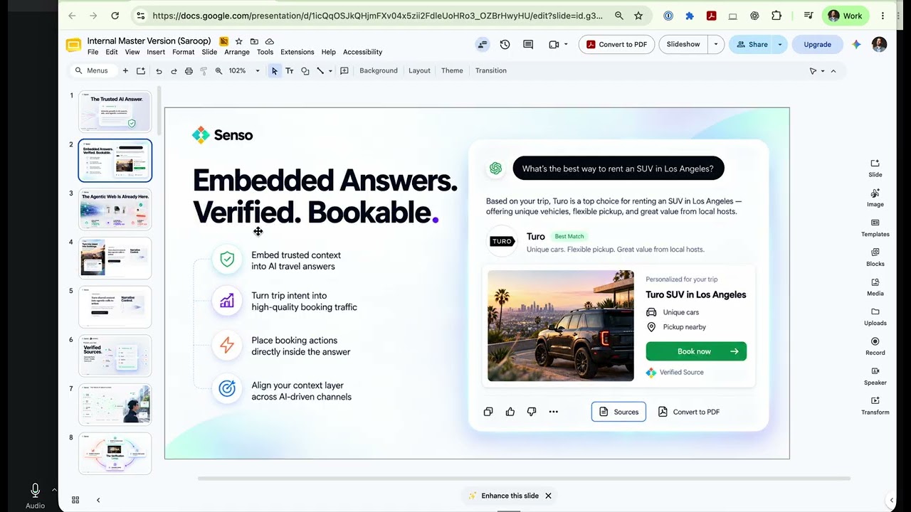 Senso project preview