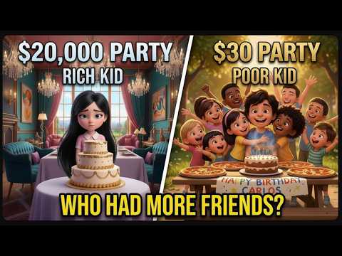Rich Kid Has $25,000 Birthday Party — No One Shows Up | Rich Kid vs Poor Kid