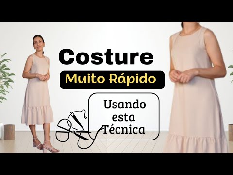 Class for BEGINNERS. How to make a dress with a simple technique.