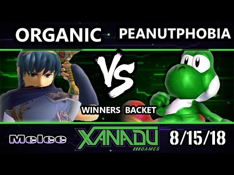 S@X 263 SSBM - organic (Marth) Vs. Peanutphobia (Yoshi) - Smash Melee Winners Bracket