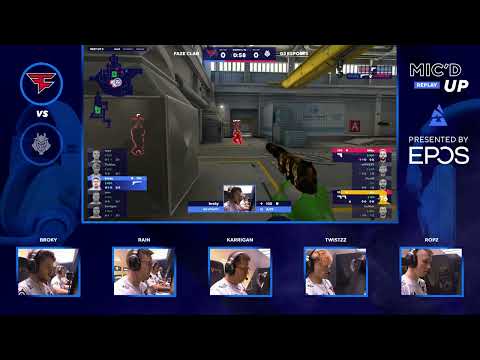FaZe mic'd up Broky 1v3 pistol clutch BLAST Premier World Final 2022