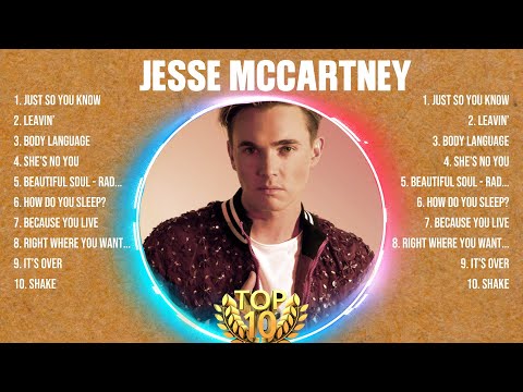Jesse McCartney Greatest Hits 2024 - Pop Music Mix - Top 10 Hits Of All Time