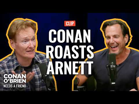 Conan Roasts Will Arnett For Reading A Long Quote | Conan O'Brien Needs A Friend