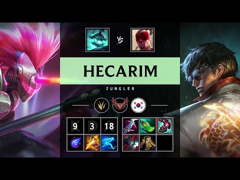 Hecarim Jungle vs Lee Sin - KR Grandmaster Patch 25.14