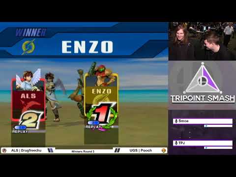 ALS | Drugfreechu (Pit) vs Pooch (Sheik, Samus) - Tripoint Smash 64 PM Winners Quarters