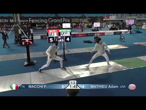 2022 145 T64 19 M F Individual Incheon KOR GP GREEN MATHIEU USA vs MACCHI ITA