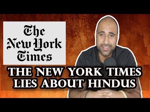 New York Times LIES About Hindus and India Again Video