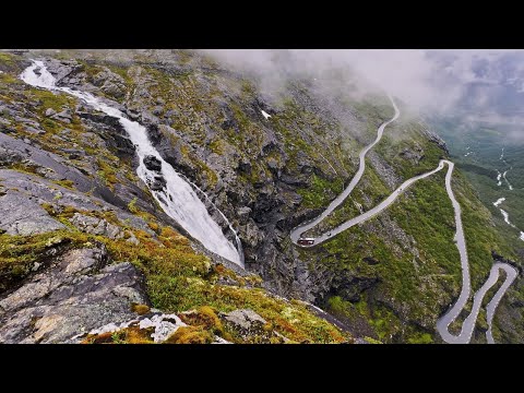 Geiranger to Trollstigen on A Rainy Day | Norway Scenic Drive 4K