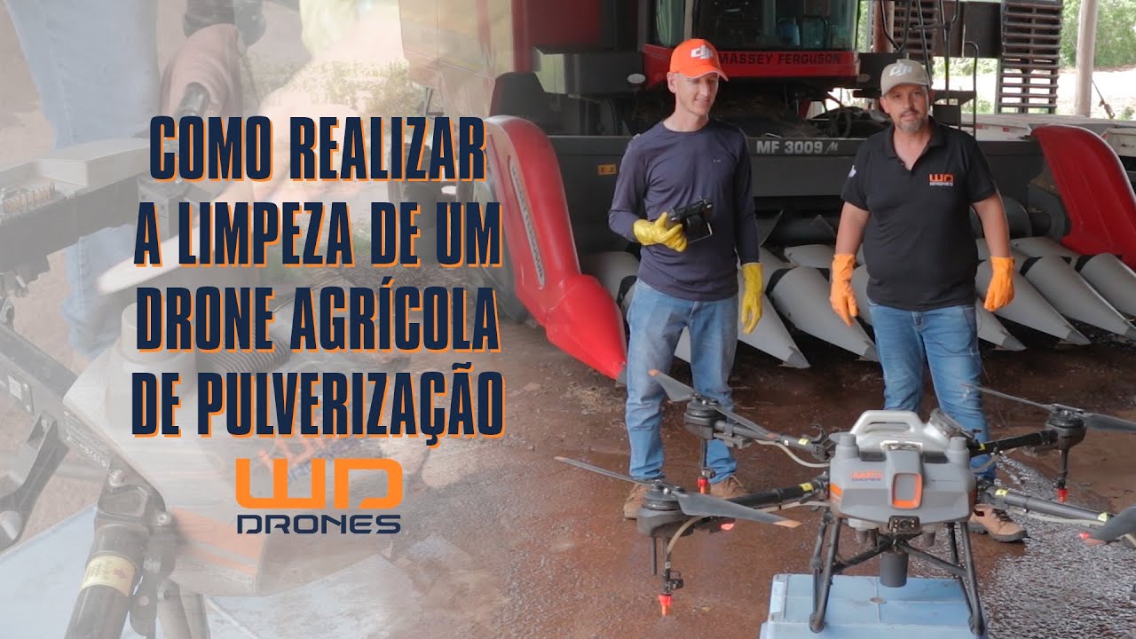 Como realizar a limpeza de um Drone Agrícola de Pulverização