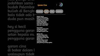 Download lagu Garam Cina Viral tiktok #lagupopuler #laguviral #lyrics #beranda #viralvideo #fyp #shorts #liriklagu mp3