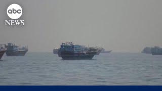 US official confirms an Iranian drone struck ship in Strait of Hormuz