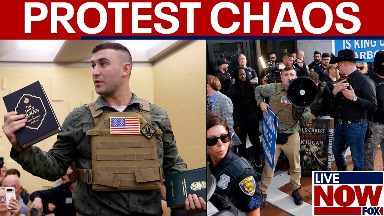 Dearborn protest: Chaos erupts at anti-Islam rally in Michigan