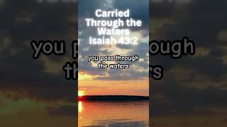 Carried Through the Waters - Isaiah 43:2 #faith #grace